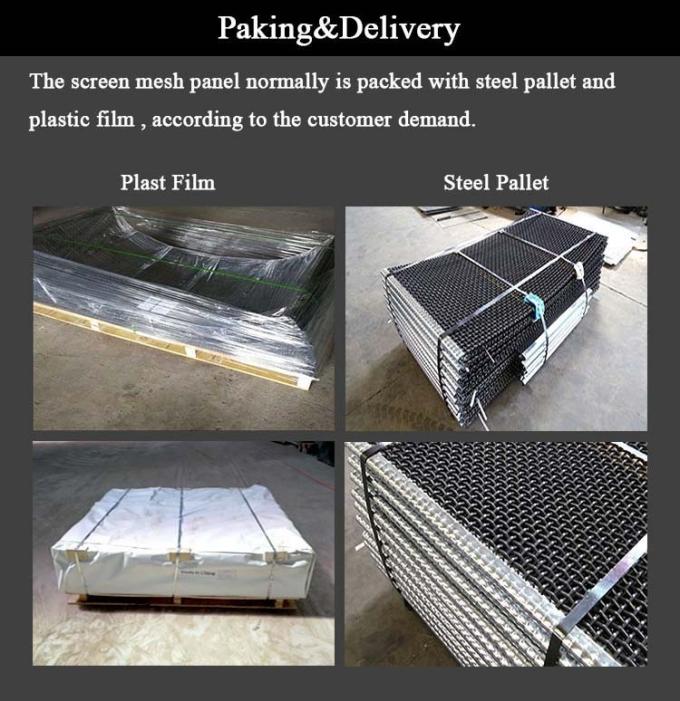 12.7 มม. 304 สแตนเลสลวดตาข่ายจีบหน้าจอ Heavy Duty 4